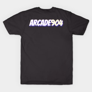 Arcade904 - Retro Purple and Yellow T-Shirt